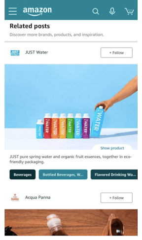 Screenshot of the ‘Related posts’ feed-1