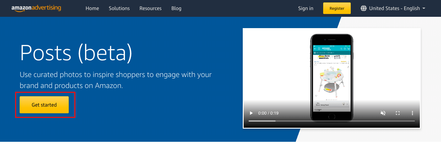 Step 1 Access Post Dashboard through the Amazon Advertising Account
