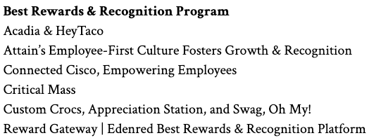 worklife finalists announcement worklife finalists announcement