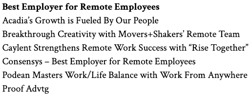 worklife finalists worklife finalists